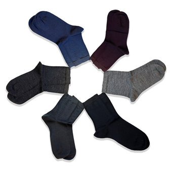 Autishop seamless ladies socks 36 to 41 merino wool