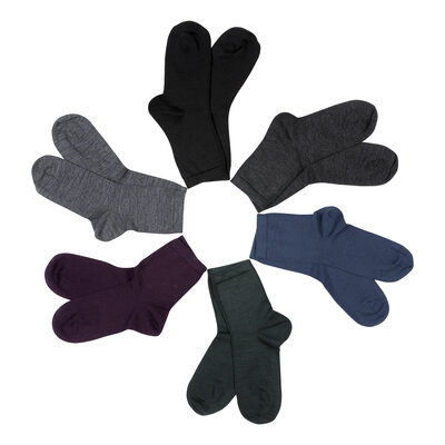 Autishop seamless ladies socks 36 to 41 merino wool